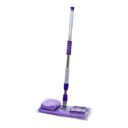 130CM SAPLI 360° DÖNER SAPLI PALET MOP - M.FİBER PASPAS YEDEK BEZLİ DUVAR SİLME MOP (4247)