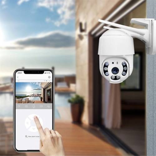 2.0 MP HD Lens İç Dış Mekan Suya Danıklı IP Wifi Network Güvenlik Kamerası Wifi Kamera (4247) - 2