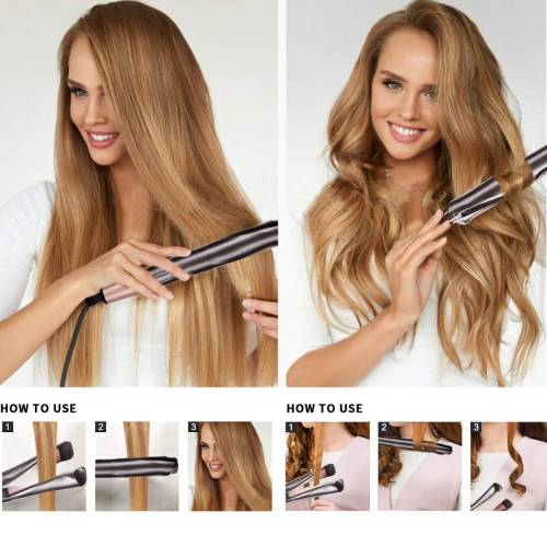 2 in 1 Curl Straight Confidence Saç Düzleştirici (4247) - 3