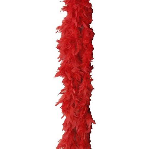 2 Metre Boa Tüy Otriş - Kırmızı (4247) - 2