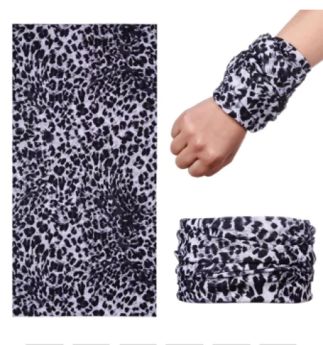 Açık Renk Leopar Baf Bandana Maske (4247) - 0