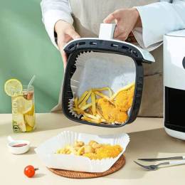 Air Fryer Pişirme Kağıdı Tek Kullanımlık Hava Fritöz Yağ Geçirmez 50 Adet (4247)