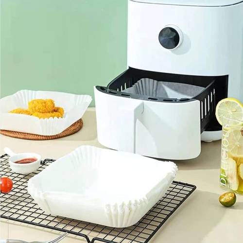 Air Fryer Pişirme Kağıdı Tek Kullanımlık Hava Fritöz Yağ Geçirmez 50 Adet (4247) - 1