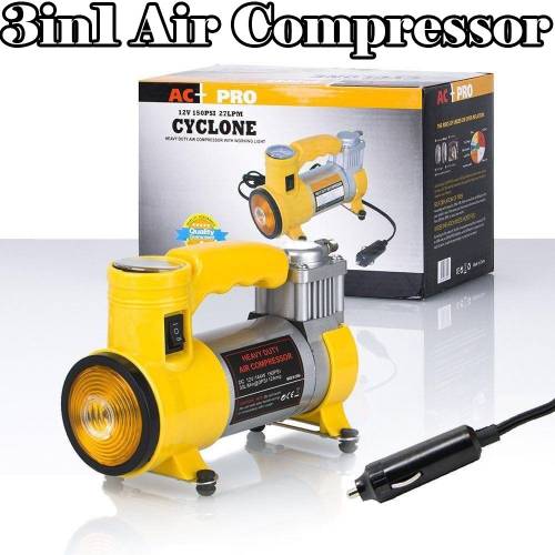 Araç Lastik Şişirme Pompası Metal Gövde Kompresör 140 PSI (4247) - 2