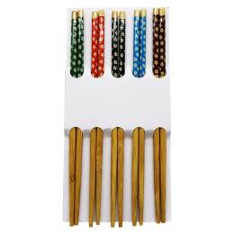 BAMBOO CHOPSTİCKS DESENLİ BAMBU 10 PARÇA STICK ÇİN ÇUBUK SUŞİ KAŞIK (4247)