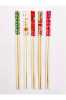 Bambu Chopstick Çubuk Yemek Çubuğu Yıkanabilir Tekrar Kullanılabilir (10 Çift- 20 Adet ) (4247) - Thumbnail (4)