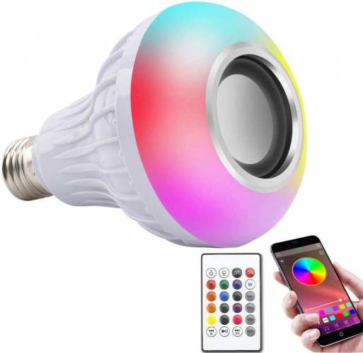 Bluetooth Hoparlör Akıllı Led Ampul Lamba (4247) - 2