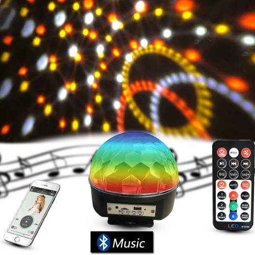 Bluetooth Sd Aux Usb Led Disko Lamba Topu Speaker (4247) - 2