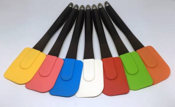 Dekoratif Renkli Silikon Spatula Pratik Sevimli Spatula Kaşık (4247) - 1