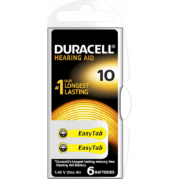 DURACELL 10 İŞİTME CİHAZI KULAK PİLİ 6 PARÇA KUTU (4247)