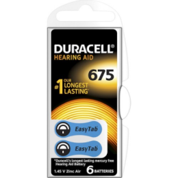 DURACELL 675 İŞİTME CİHAZ KULAK PİLİ 6 PARÇA KUTU (4247)