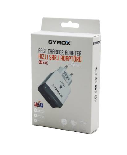 FAST CHARGER HIZLI TYPC-E EV ŞARJ ADAPTÖR BAŞLIK 3.0A 18W PD (4247) - 0