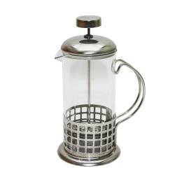 FRENCH PRESS 350ML CAM BİTKİ SÜZGEÇİ METAL KAFES - KAPAK (4247)