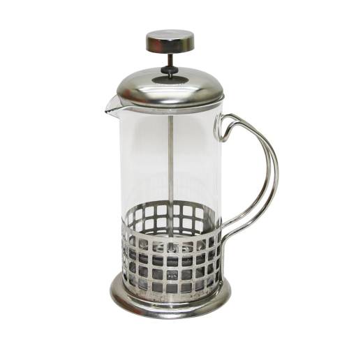 FRENCH PRESS 350ML CAM BİTKİ SÜZGEÇİ METAL KAFES - KAPAK (4247) - 0