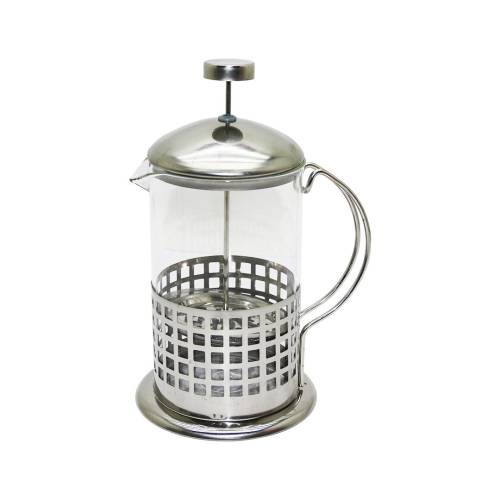 FRENCH PRESS 800ML CAM BİTKİ SÜZGEÇİ METAL KAFES - KAPAK (4247) - 0