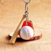 Gerçekçi Beyzbol Tasarımlı Şık Anahtarlık Kolye Çanta Süsü Baseball Keychain (4247) - Thumbnail (2)