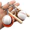 Gerçekçi Beyzbol Tasarımlı Şık Anahtarlık Kolye Çanta Süsü Baseball Keychain (4247) - Thumbnail (3)