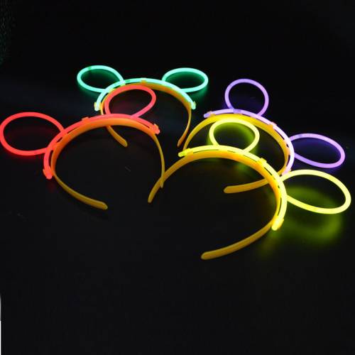 Glow Stick Taç Fosforlu Taç Karışık Renk 12 Adet (4247) - 2