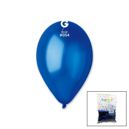 GM-110-36-54 METALİK - MAVİ BALON 11&apos&apos - 28CM - 100 PARÇA (4247)