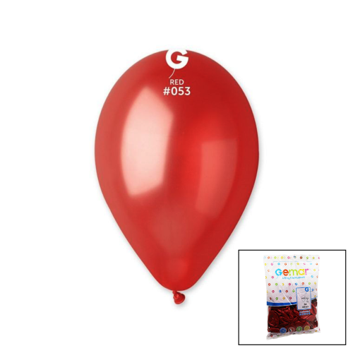 GM-110-53 METALİK - KIRMIZI BALON 11&apos&apos - 28CM - 100 PARÇA (4247) - 0