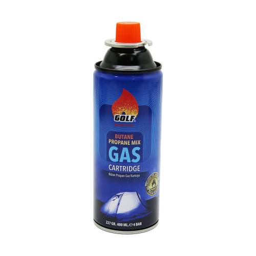 GOLF GAS PREMİUM BUTANE PROPANE MIX UZUN GAZ KARTUŞU 227GR400ML (4247) - 0