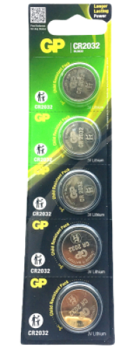 GP LITHIUM CR-2032-2CPU5 PARA PİLİ 3V 5Lİ KART (4247) - 0