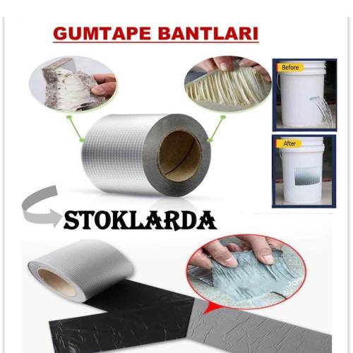 Gum tape Sakız Bant 48 mm x 2 metre Alüminyum Tamir Bandı (4247) - 1