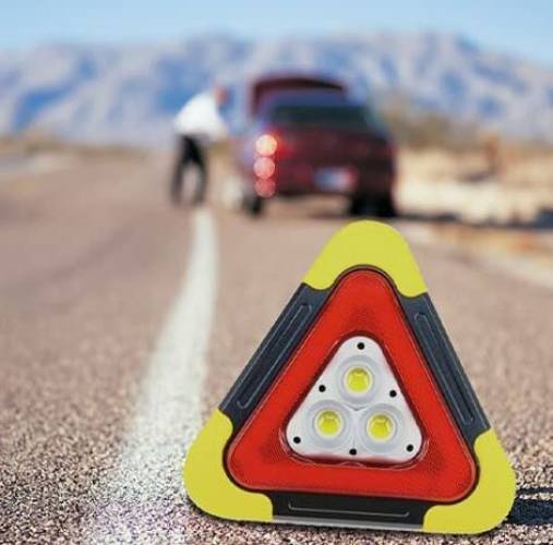 Güneş enerjili ve şarjlı reflektör Acil Yol Durum Uyarısı Park Lambası (4247) - 2