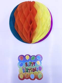 Kağıt Süs Happy Birthday Dekor 55 cm-0748 (4247)