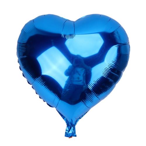 Kalp Balon Folyo Mavi 45 cm 18 inç (4247) - 0