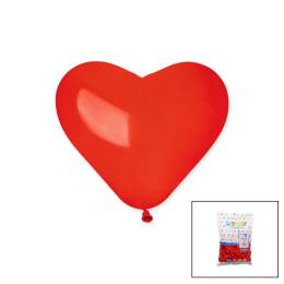 KIRMIZI KALP BALON 10 İNÇ - 25CM - 100PCS (4247)