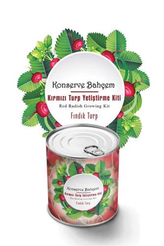 Konserve Bahçem Evde Konservede Fındık Turp Yetiştirme Kiti (4247) - 1