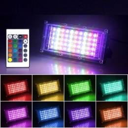 Kumandalı Led Işık Dış Cephe Aydınlatması Çok Renkli RGB Led Panel Işık PartiLed Aydınlatma (4247)