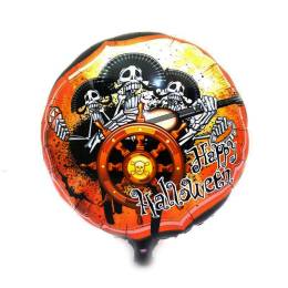 Kuru Kafalı Korsanlar Halloween Şekilli Folyo Balon 45 cm (4247)