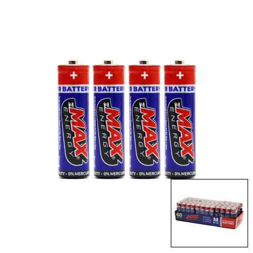 MAX ENERGY MAX-0636 PVC KALEM PİL 60 PARÇA (4247) - 0