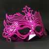 Metalik Fuşya Pembe Renk Masquerade Kelebek Simli Parti Maskesi 23x14 cm (4247) - Thumbnail (1)