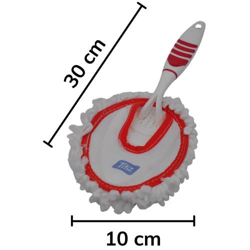 Mikrofiber Duster Toz Leke Kir Alıcı Temizleyici Tutacaklı Temizlik Bezi Aparatı Malzemesi (4247) - 2