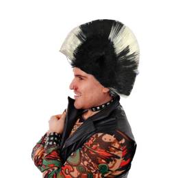 Mohican Mohawk Punk Peruk - 70 li 80 li Yıllar Peruk Model 5 (4247)