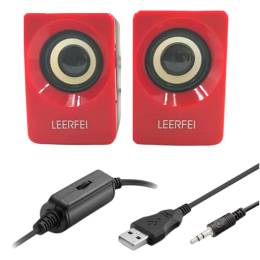 N62 1+1 Multimedia USB ve Jacklı Mini Hoparlör Yüksek Stereo Ses Sistemi (4247)