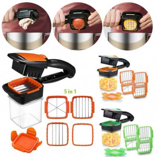 Nicer Dicer Quick 5 In 1 Pratik Hazneli Sebze Meyve Doğrayıcı Dilimleme Aleti (4247) - 2