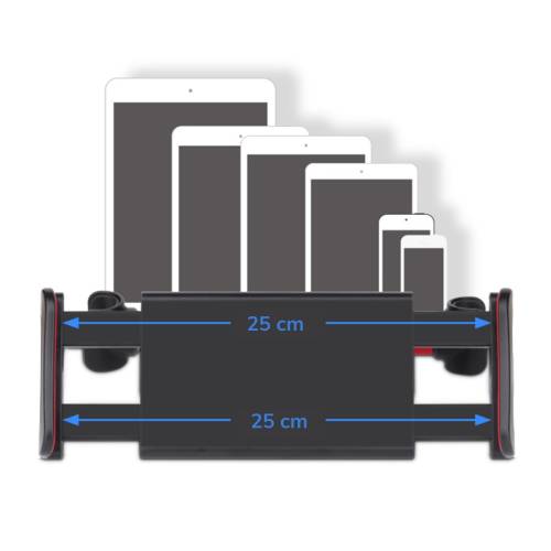 Oto Koltuk Arkası Telefon Tablet Tutucu Ayarlanabilir 360 Derece Dönebilen Pratik Stand (4247) - 2