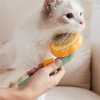 Plastik Beyaz Evcil Hayvan Bakım Pet Fırçası Çok Amaçlı Pet Fırçası Beyaz (4247) - Thumbnail (3)