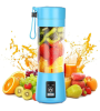 Portatif Taşınabilir El Blender 380 Ml Usb Şarjlı Mavi (4247) - Thumbnail (1)