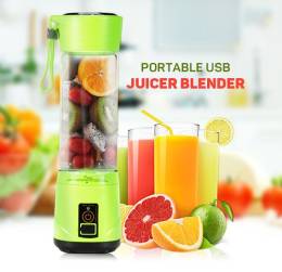 Portatif Taşınabilir El Blender 380 Ml Usb Şarjlı Yeşil (4247)