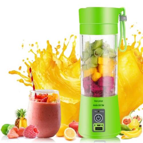 Portatif Taşınabilir El Blender 380 Ml Usb Şarjlı Yeşil (4247) - 2