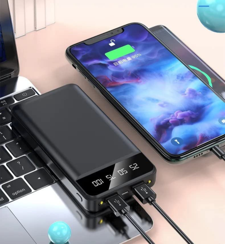 Power Bank 30000 mAh harici pil, taşınabilir şarj cihazı (4247) - 0