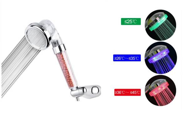 Renk Değiştiren Led Işıklı Duş Başlığı (4247) - 0