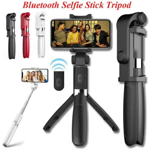 Selfie Stick L01 Bluetooth Kumandalı Selfie Çubuğu Tripod Monopod (4247) - 1