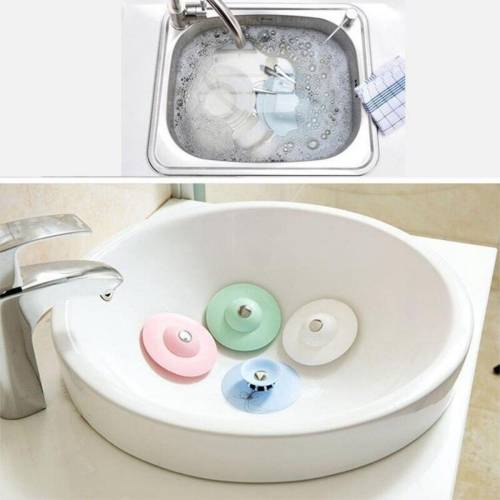 Silikon Malzeme Banyo Mutfak Gider Evye Lavabo İçine Çöp Tıpası Kaydırmaz Süzgeç Çeşitleri Modelleri (4247) - 2