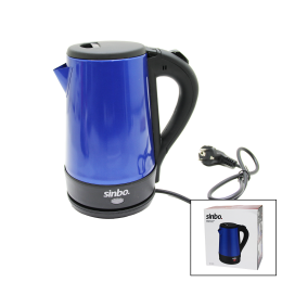 SİNBO-8016 MAVİ RENK ÇELİK KETTLE SU ISITICISI 1.5LT - 2200W (4247)